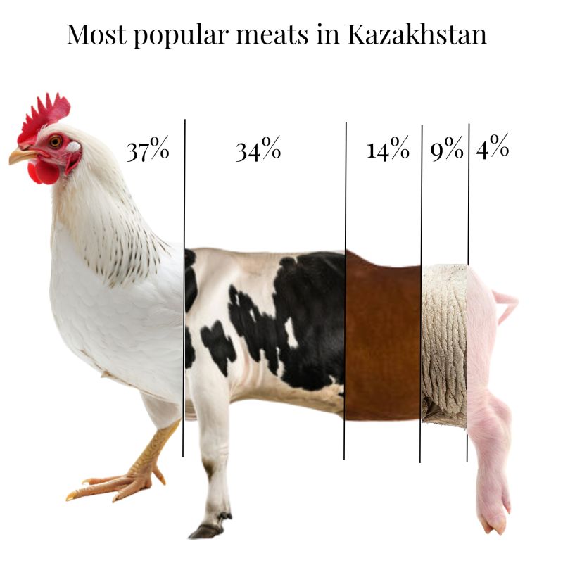 Most Popular Meats in Kazakhstan